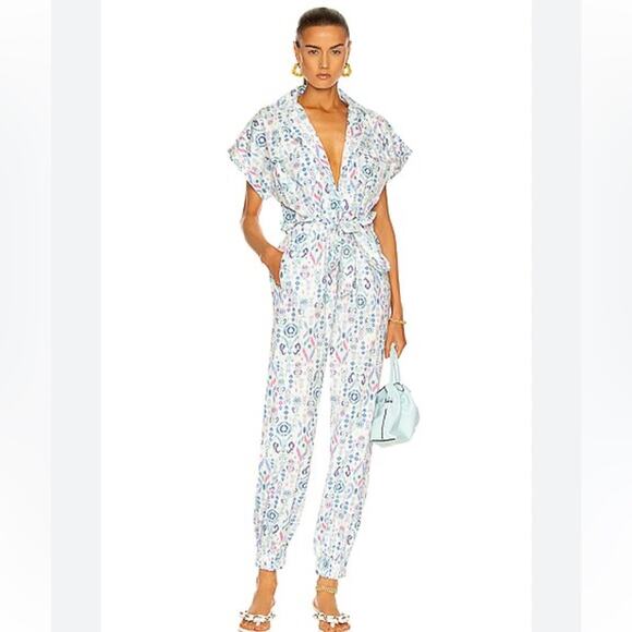 Rococo Sand Lada Multi Color Jumpsuit Size Small NWT - Picture 1 of 11